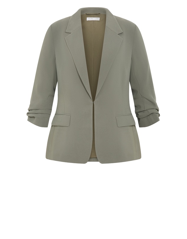 City Chic - Plus size Abbie Blazer - dark sage