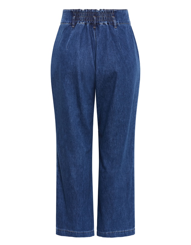 City Chic - Harley Fit Corset Waist Wide Leg Jean
