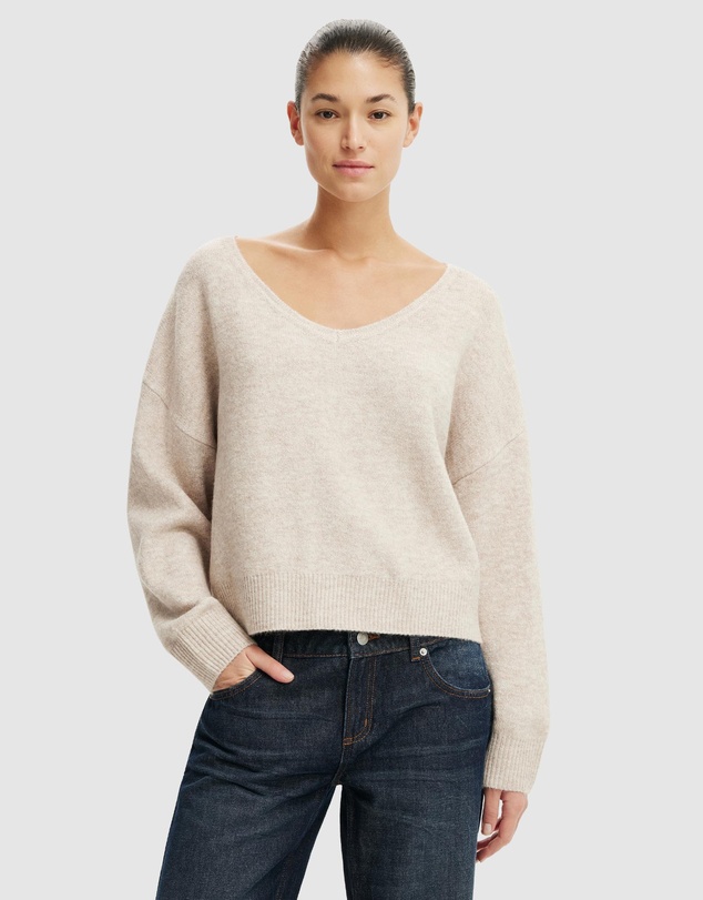 Cotton On - Softest Luxe Slouchy V-Knit