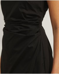Atmos&Here - Gaia Cotton Gathered Waist Midi Dress