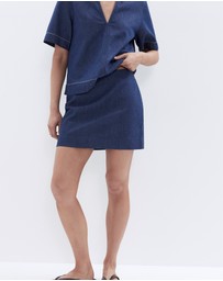 UNISON - Denim Mini Skirt