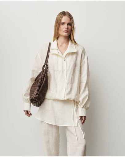 VESTIRSI - Woven Bella Convertible Backpack Chocolate