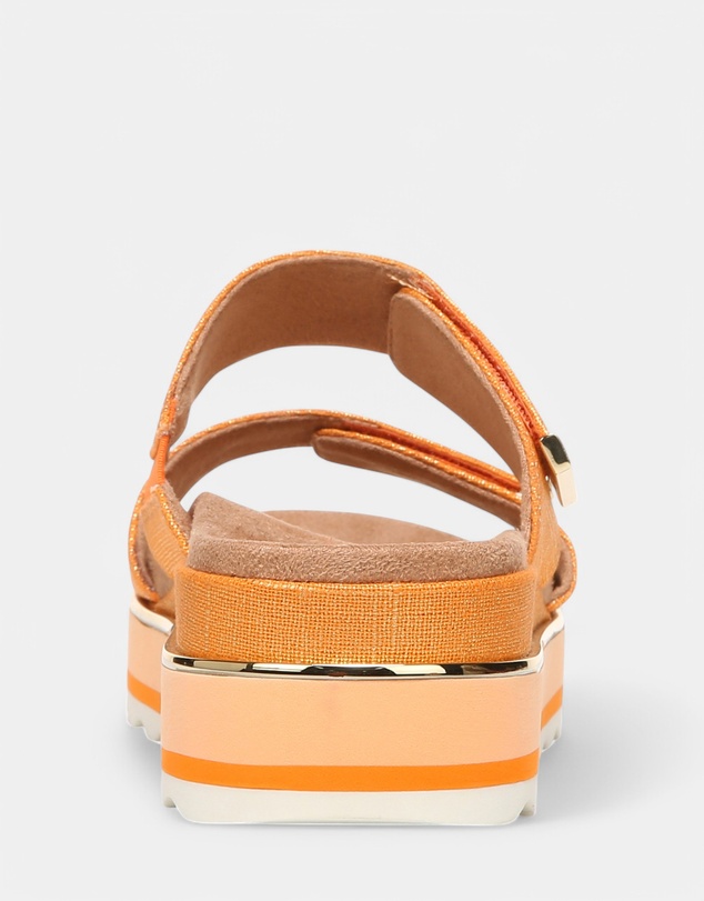 Vionic - Brandie Flatform Slide - Marmalade Metallic