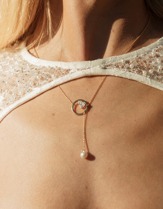 Georgini - Georgini Chic Noel Freshwater Pearl Gold Lariat