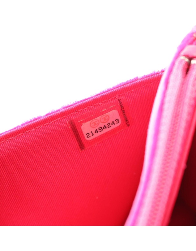 Pre-Loved by Azura Reborn - Pre-Loved CC Quilted Velvet Wallet on Chain