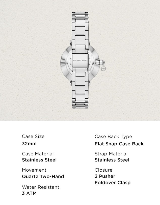 Michael Kors - Pyper Silver Tone Analogue Watch