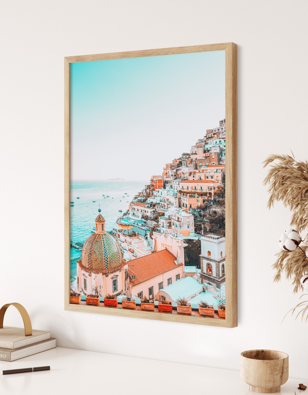 Olive et Oriel - Vista Di Positano Art Print