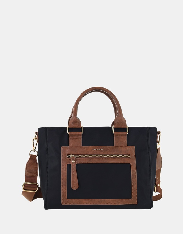Pierre Cardin - Pierre Cardin RFID Lightweight Nylon Mini Tote with Crossbody