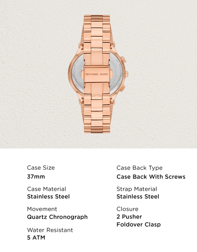 Michael Kors - Billie Rose Gold Chronograph Watch