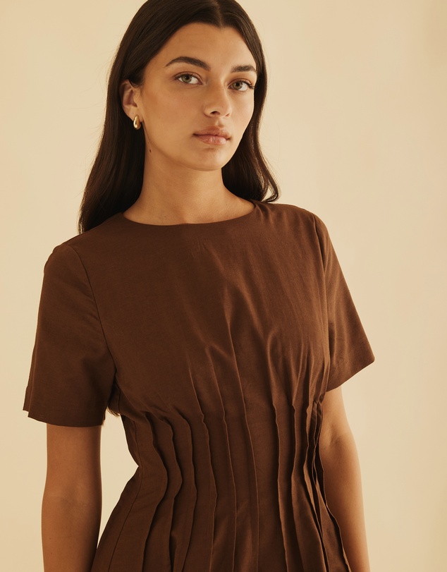 Atmos&Here - Maya Pleat Maxi Dress