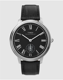 TIMEX - Waterbury Metropolitan Sub-Second 39mm Leather Strap Watch