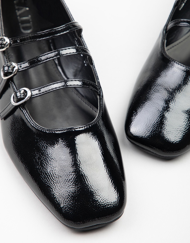 RAID - Galore Ankle strap ballet pumps in black