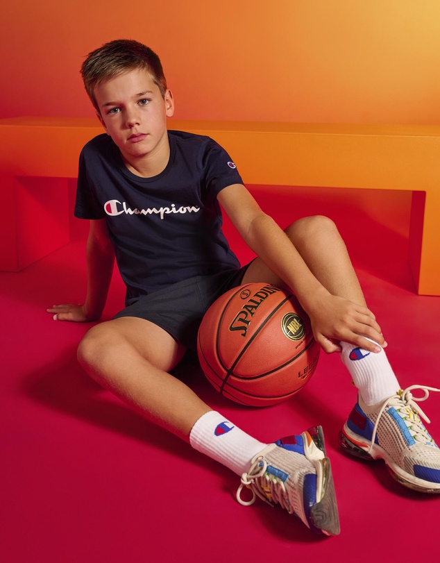 Champion - Champion Script Short Sleeve Tee - Kids-Teens