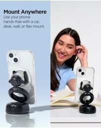 PopSockets - PopGrip MagSafe Soft Touch Phone Grip Holder + Magnetic Adapter Ring