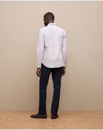 Trenery - Tailored Fit Puppytooth Check Shirt in Orchid