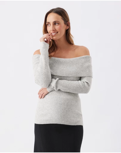 Ripe Maternity - Maisy Off Shoulder Knit
