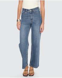 Thrills - Holly High Rise Stretch Wide Jeans