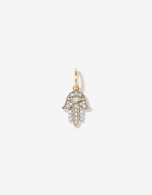 Michael Hill - Diamond Hamsa Hand Pendant in 10kt Yellow Gold