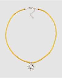 Elli Jewelry - Sunburst Satin Choker in 925 Silver