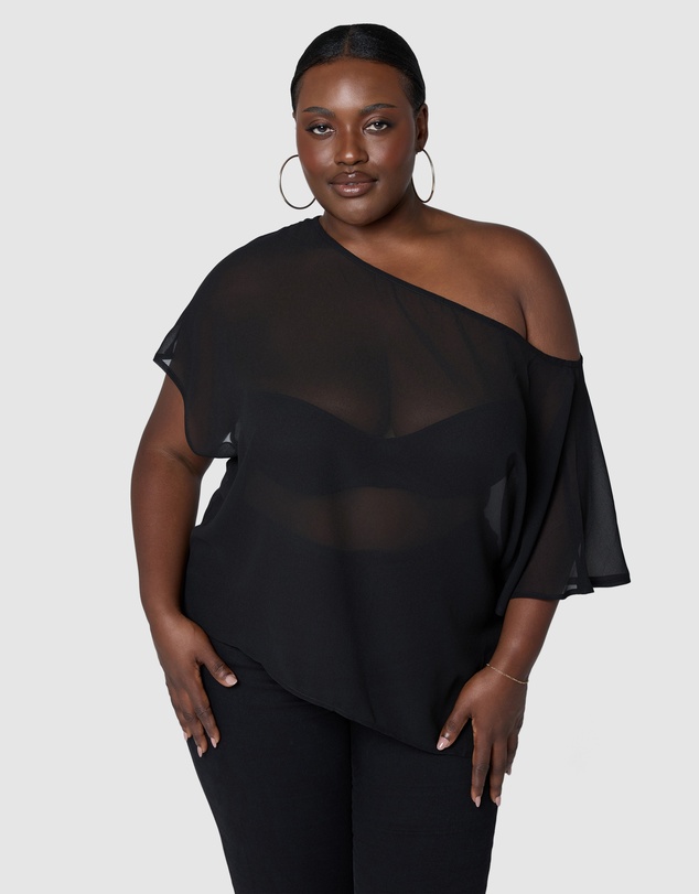 Sunday In The City - Echo Short Sleeve Sheer Top