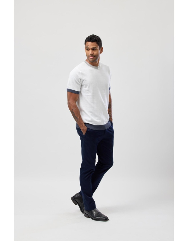 Brooksfield - Crew Neck Knitted Tee