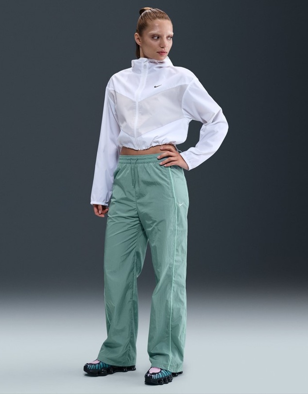 Nike - Windrunner High-Waisted Woven Open-Hem Pants