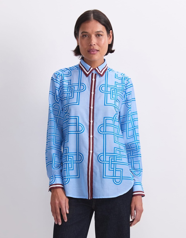 Sportscraft - Rhodes Long Sleeve Cotton Silk Shirt
