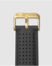 Maxum - Raglan Band Black Silicone Strap Gold Buckle