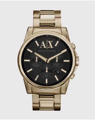 Armani Exchange - Gold Tone Chronograph Watch