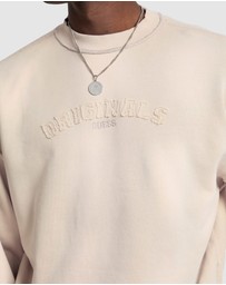 GUESS Originals - GUESS Originals Boxy Applique Crewneck Sweatshirt