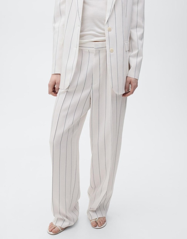 M.N.G - Moscova Striped Suit Trousers