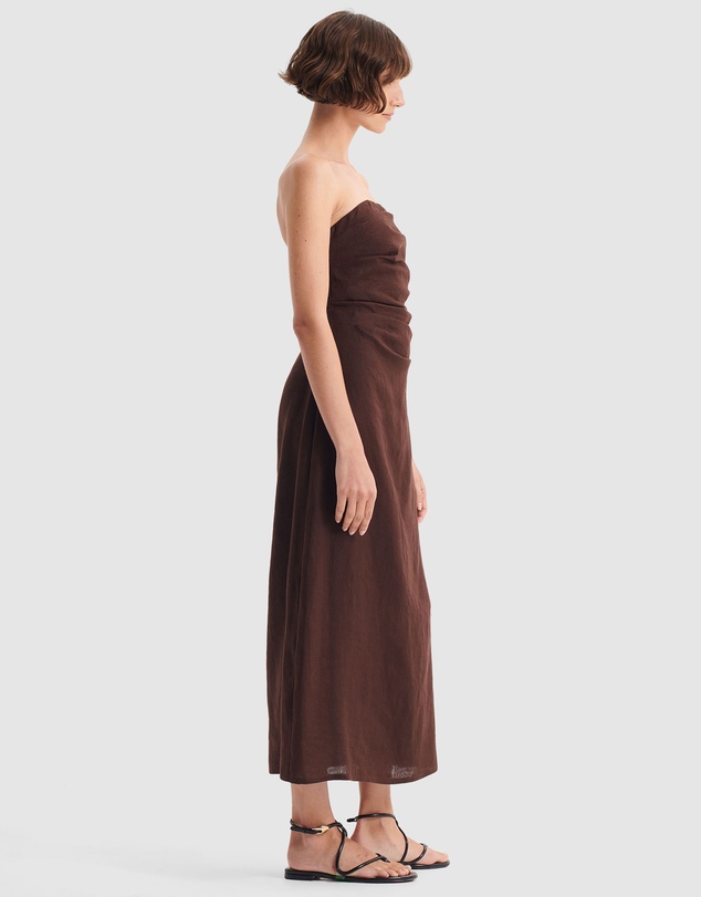 Morrison - Rio Linen Strapless Dress