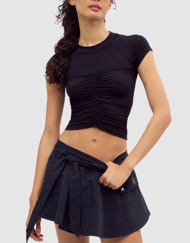 FP Movement by Free People - Tempo Ruched Short Sleeve Tee