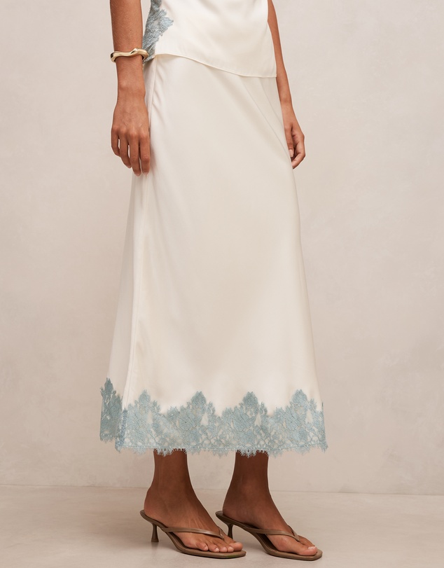 Forever New - Adele Lace Trim Midi Skirt