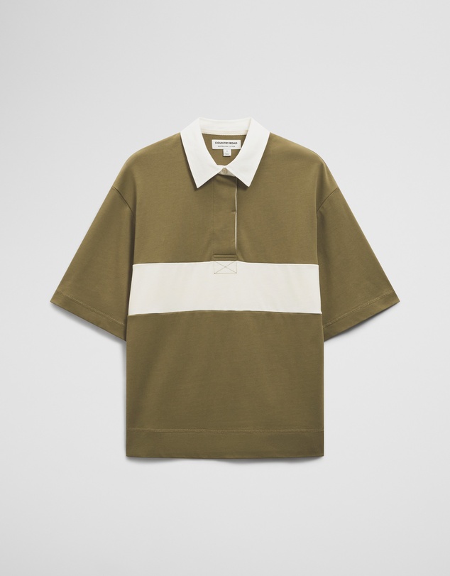 Country Road - Australian Cotton Short Sleeve Workwear Block Rugby Polo