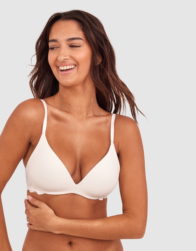 Bras N Things - NKD Push Up Wirefree Bra - Ivory