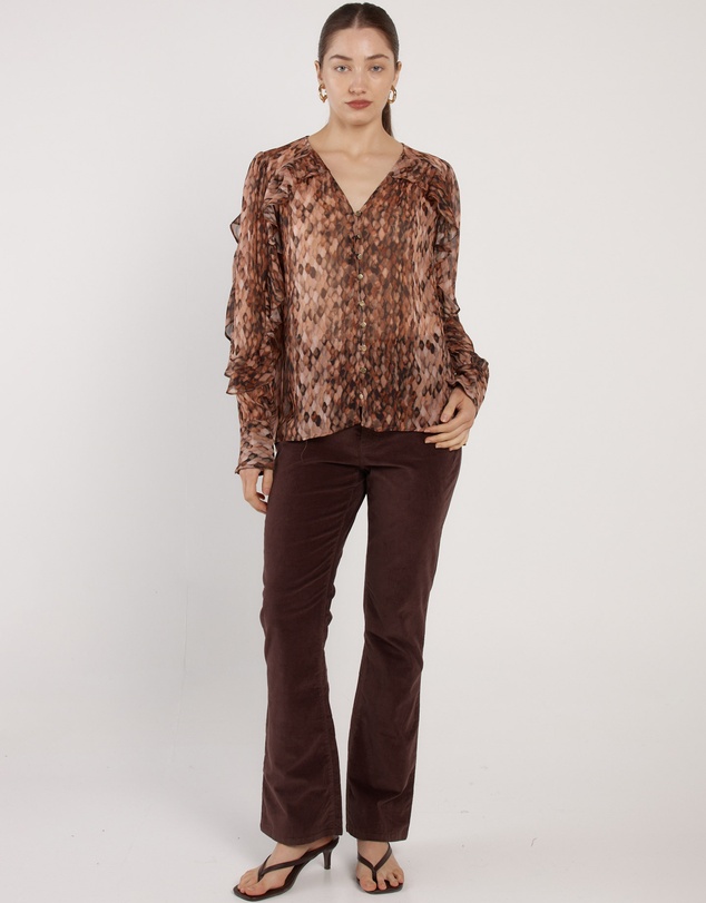 Fate + Becker - Odette Ruffle Blouse