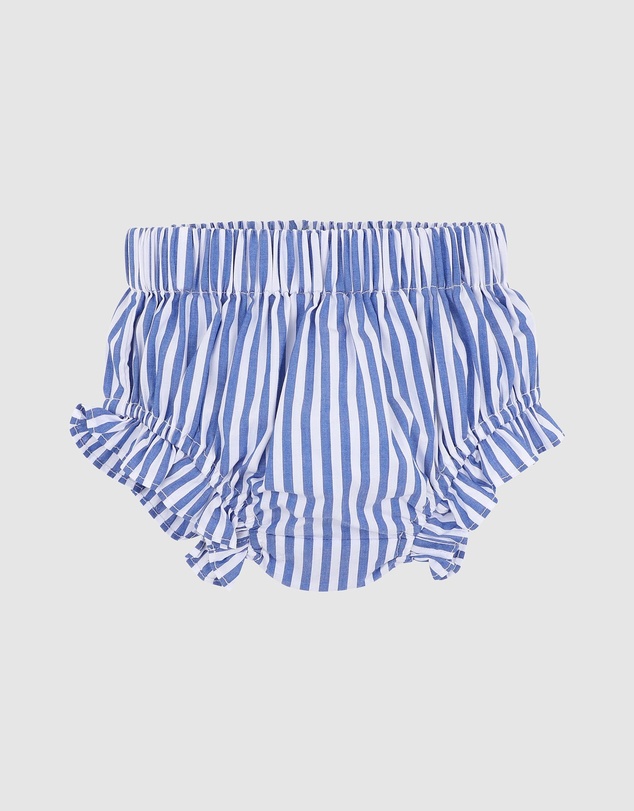 Fox & Finch - Summer Vacay Blue Stripe Bloomers - Babies-Kids