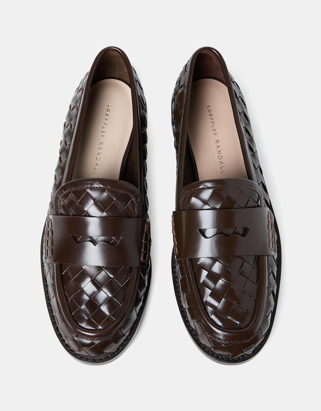 Loeffler Randall - Rachel Woven Leather Loafers