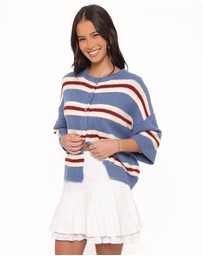 Petal & Pup - Lilith Knit Top - Blue Stripe