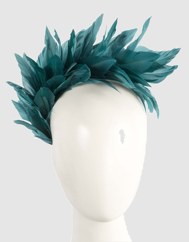 Max Alexander - Modern Teal Green Racing Fascinator