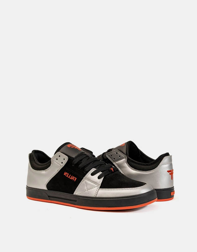 Fallen Footwear - Fallen Footwear Men Trooper Orange Fluro Chris Cole Shoes Black/Silver