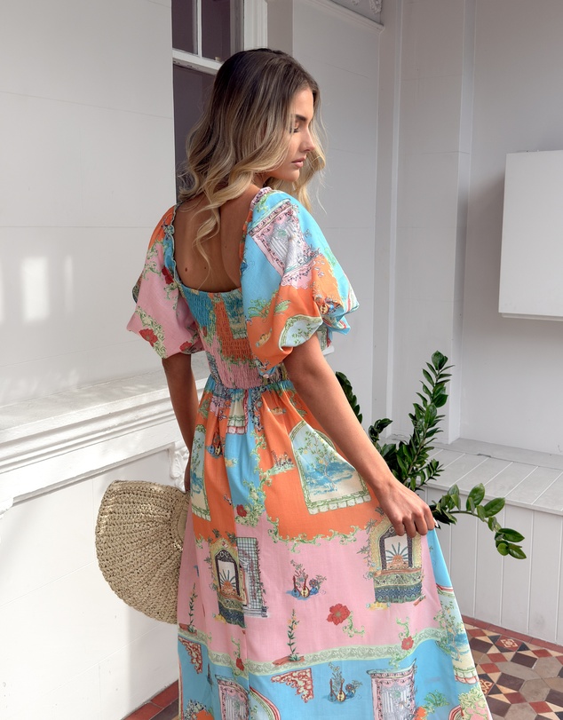 Esther & Co - Tomika Dress - Multi Print