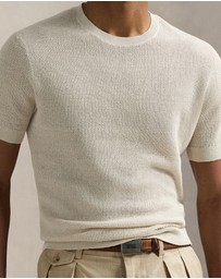 Polo Ralph Lauren - Textured Linen Short-Sleeve Sweater