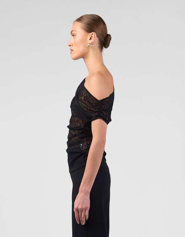 MVN - One Shoulder Lace Top