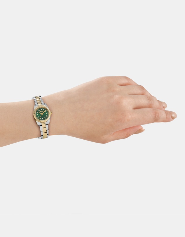 DKNY - Mini Two-Tone 23mm Green Dial Womens Watch