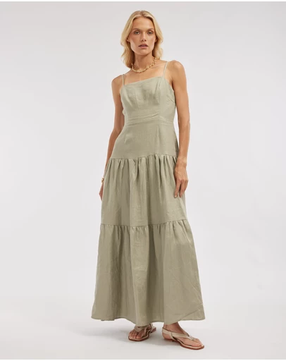 Amelius - Sorrento Linen Maxi Dress
