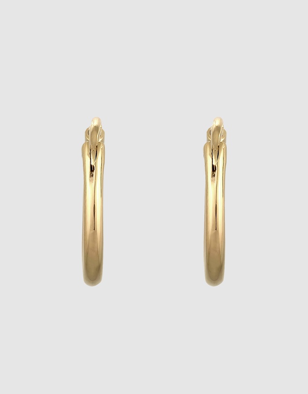 Elli Jewelry - Hoop Earrings in Gold-Plated 925 Silver