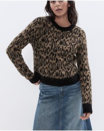 UNISON - Lofty Intarsia Crew Neck Knit