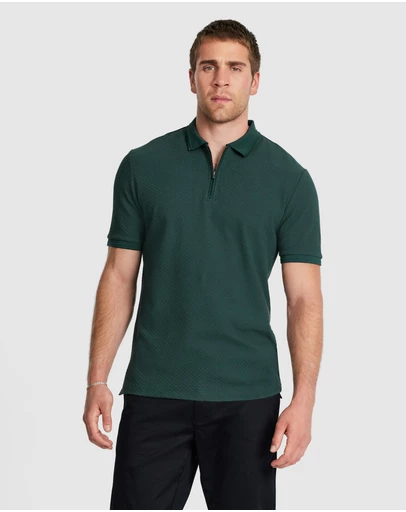 Tarocash - Leni Textured Zip Polo
